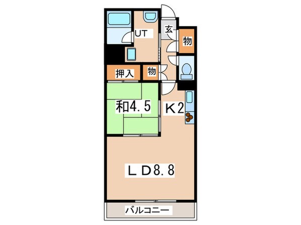 アルファスクエア円山の物件間取画像